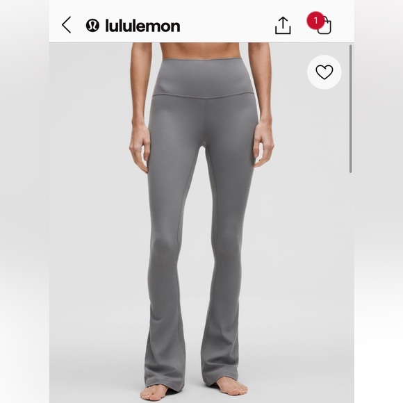 Lululemon Grey Align Flare Leggings - Picture 2 of 2